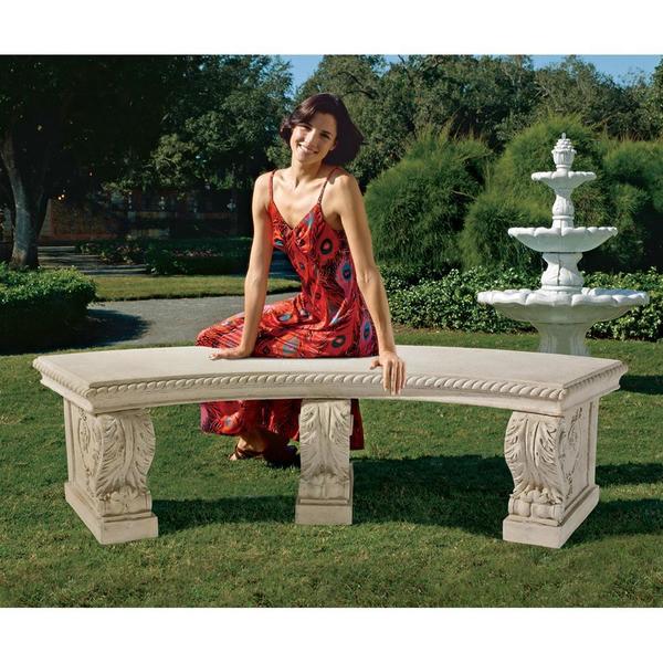 Design Toscano The Salentino Crescent Garden Bench NE70605